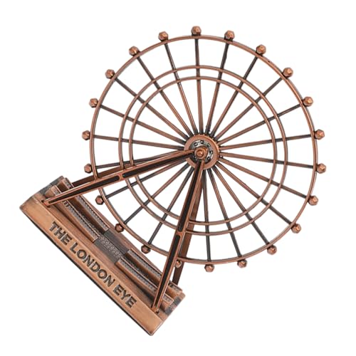 Xanorrg - Xanorrg Sculpture De Modèle Roue Rotative en Alliage Décors Bureau Ornement Collection Bâtiment Repère pour La Maison Le Bureau L'affichage D'étagère Décors Collection en Alliage