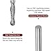 HARFINGTON 2pcs Ball Nose End Mill 6mm Diameter 25mm Cutting Length 6mm Shank High Speed Steel 2 Flutes Spiral Upcut CNC Router Bits