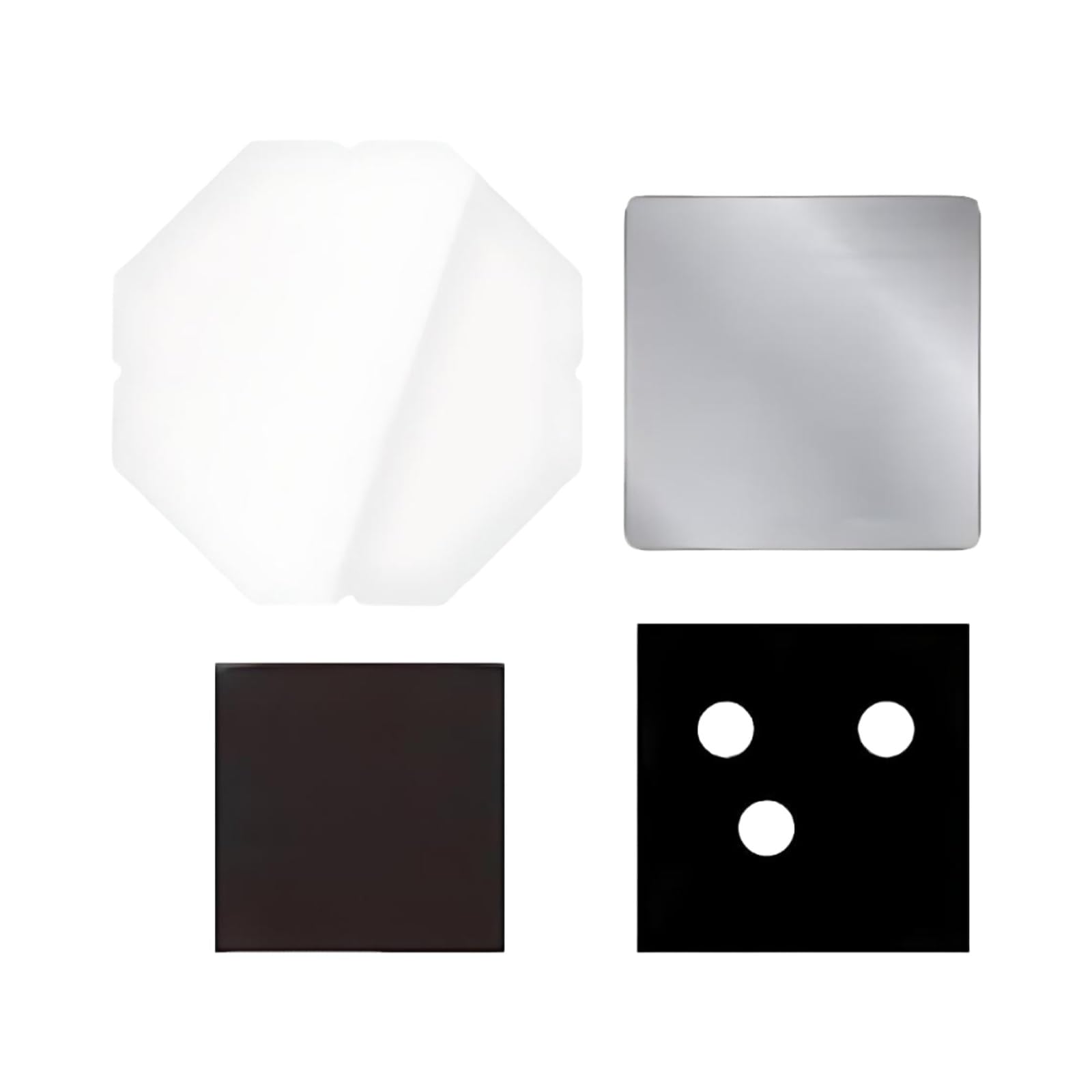 Kühlschrankmagnete mit Fotos, quadratisch, Acryl, verschiedene Größen, Kühlschrankmagnete in Weiß, einfache Montage, auch für Anfänger (500 Sets, 2x2 in / 50 x 50 mm)