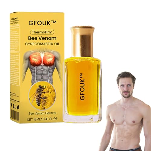 GFOUK ThermoFirm Bee Venom Gynecomastia Oil, 2025 New Chest Muscles Bee Venom Oil, ThermoFirm bee Venom for Strengthen The Chest Muscles (1)
