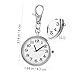 Imagen de BESPORTBLE Reloj De Bolsillo Llavero para Enfermeras De Acero Inoxidable Blanco