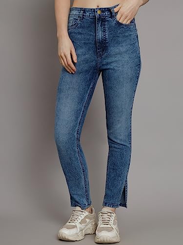 Image of GUTI Womens High Rise Ankle Length Jeans