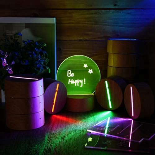 Cadeau de Noël base de lampe LED pour veilleuse 3D créative - 2