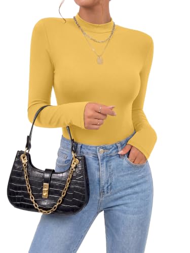 Image of OPOIPIN Women's Long Sleeve Basic Bodysuit