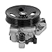 Power Steering Pump with Pulley Fits for Mercedes Benz W204 C300 C350 C207 E350 E550, OEM #005466950180, 0054669401, Direct Replacement ﻿ ﻿