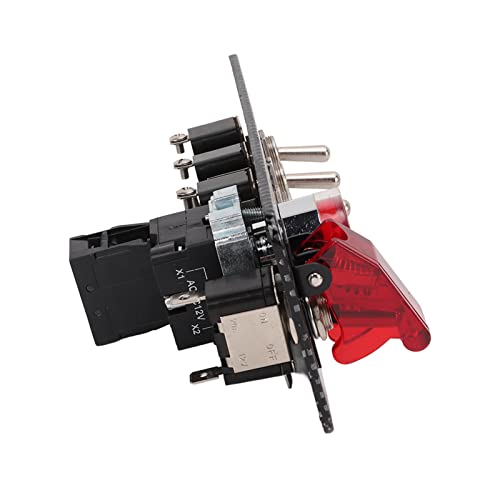 Painel de interruptor de ignição do motor do carro 12 V 40 A estilo de fibra de carbono universal Pl