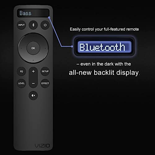 Ultra Parts D512-H Oem Replacement Bluetooth Backlit Display Sound Bar Remote Controller For Vizio 2.1 5.1 Home Theater Sound Bar, Vizio Channel Soundbar System And Vizio M V P Series Home Audio Sound System thumb #6