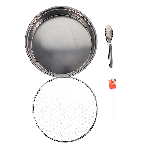 Milisten 1 Juego Parrilla Barbacoa Desechable de Inoxidable para Camping Rack Portátil para Actividades al Aire para Picnics y Fiestas