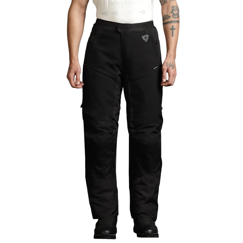 royal enfield X Rev'It Mens Darcha Pro Riding Trouser Black Seeflex™ Ce-Level 2 Knee Tectors and Seesmart Ce-Level 1 Hip Tectors(30") 76 Cm Along with 3D Ballistic Air mesh for Excellent Ventilation-picture-45