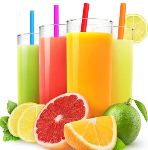 Pitillos Jumbo Smoothie desechables, coloridos, 100 unidades miniatura 3