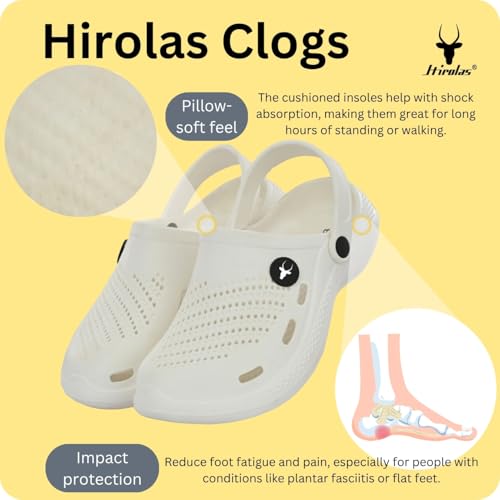Image of Hirolas Men's Fluffy Black Eva Cushioned Strap Clogs
