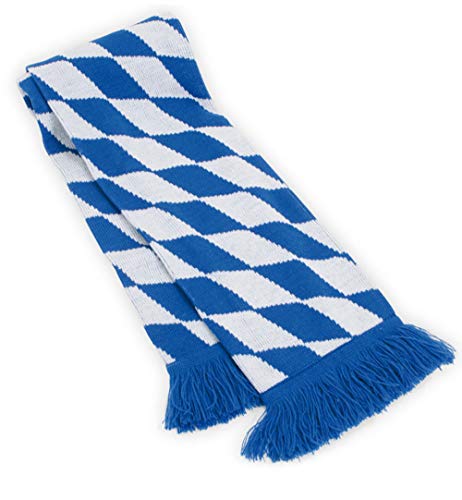 Schal Strickschal Bayern blau / weiss Länge: ca. 140 cm Cover