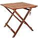 Produktbild Casaria® Gartentisch Balkontisch Wetterfest Klappbar Holz 70x70cm 80kg Belastbarkeit Balkon Garten Terrasse Tisch Klapptisch Pflanztisch Akazie Braun