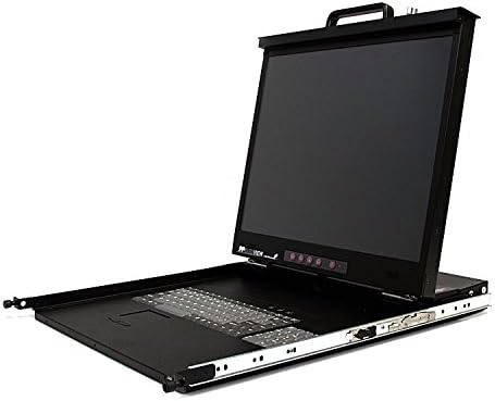StarTech.com 1U 20 inch High Resolution Folding Rack Mount LCD Console ...