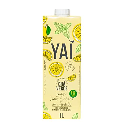 Yaí Chá 1L Verde Com Limão Siciliano E Hortelã