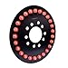 Wrangler 3rd Brake Light Red for Spare Tire, Jeep LED Brake Lights 25 LEDS Jeep Wrangler Spare Tire Brake Light