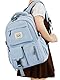 FIORETTO schulrucksack Teenager Mädchen Damen Schulranzen Schultasche School Bag Rucksack Schule 14 Laptopfach, Wasserabweisend & Leicht Blau