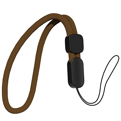 oakxco Lanyard Compatible with Airpods Pro 2 Loop Adjustable Hand Wrist Nylon Strap, Lanyard for Cell Phone/Camera/Switch/iPods Pro 2nd/Airpods 1/2nd/3rd/Pro Case, Brown
