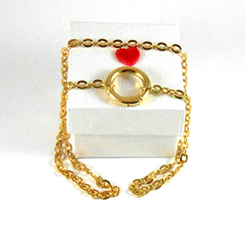 Small No Closure Locking Day Collar O Ring Choker Statement Eternity Necklace 14K Yellow Gold Pure Plated Circle Charm For Men Women Girl Gift Light Infinity Yoga Love For Ever #TOP3