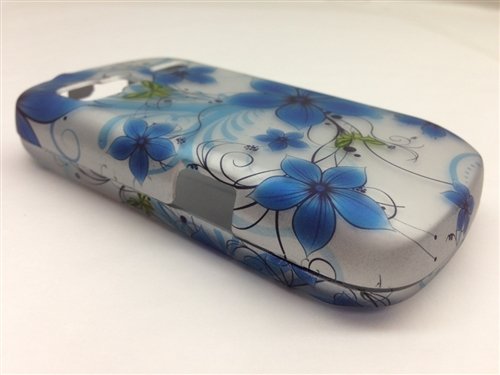 Blue Sakura Rubberized Cover for LG Rumor Reflex LN272