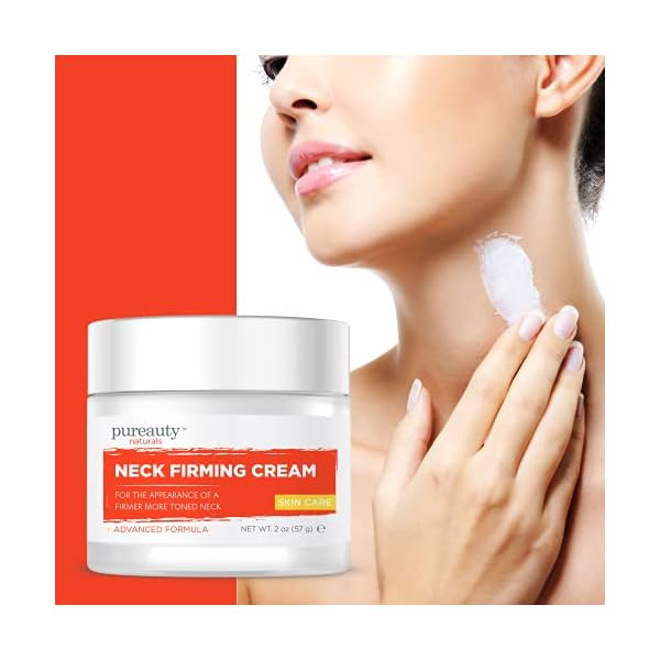 Neck-Firming-Cream-Anti-Aging-Moisturizer-for-Neck-Skin-Tightening-Cream-Anti-Wrinkle-Lotion-Saggy-Neck-Tightener-Double-Chin-Reducer-Cream-Face-Firming-Neck-Cream-Pureauty-Naturals-2-oz Neck Firming Cream, Anti Aging Moisturizer for Neck, Skin Tightening Cream, Anti Wrinkle Lotion, Saggy Neck Tightener & Double Chin Reducer Cream, Face Firming Neck Cream - Pureauty Naturals, 2 oz