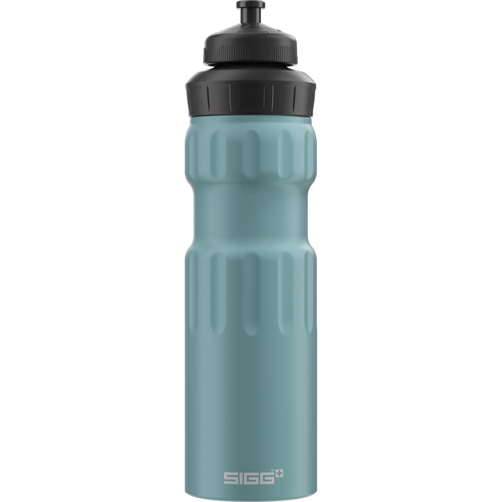 Sigg - Aluminum Sports Water Bottle - WMB Sports Morning Blue - With 3-Stage Sports Cap - ClimatePartner Certified - Leakproof & Lightweight - BPA Free - 0.75L
