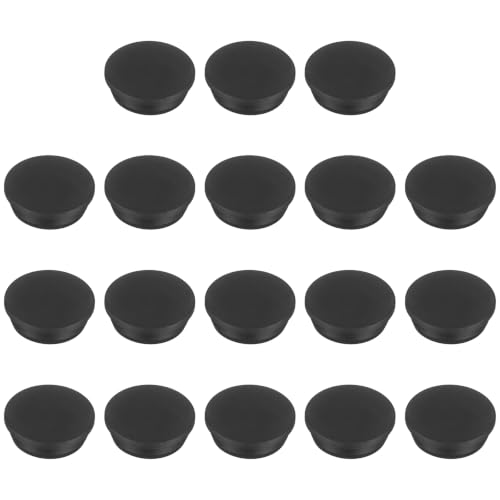 Image of MECCANIXITY 18pcs T-Shaped Silicone Plugs 45.3mm 1-25 /32 Inch Dia Snap in Plug Hole Seal Cover Round Rubber Stopper for 44-45.3mm Holes Kitchen Rubber Bulkheads Waterproof Sealing, Black