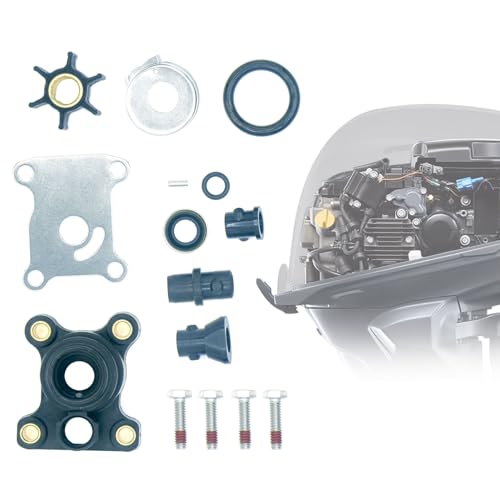 Image of Water Pump Repair Kits with Housing for Johnson Evinrude 1974-UP 8-15HP 18-3327,394711,0394711,386697,391698,389112,387610