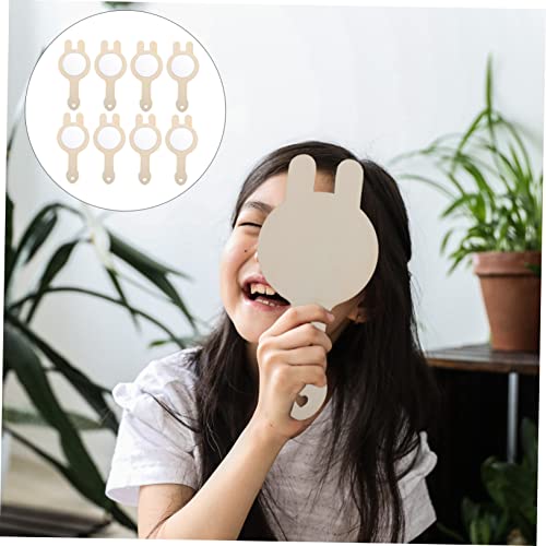 BESTOYARD Espelho De Madeira Pequeno 24 Peças Artes E Artesanato Para Crianças De 8 A 12 Anos Espelh