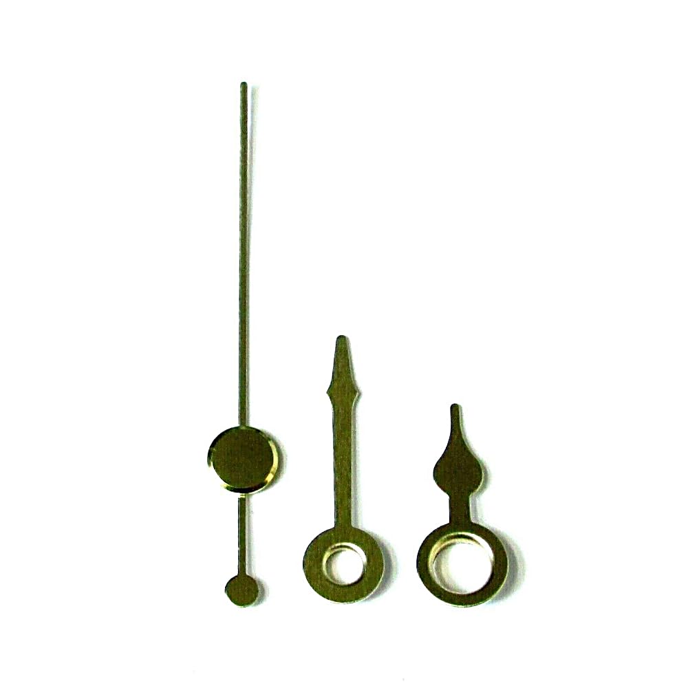 Dans Clock Shop Gold Replacement Metal Press Fit Clock Hands Compatible With Chinese Quartz Mechanism Diy Repair 24Mm
