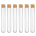 Superlady 18pcs 20x150mm 36ml Glass Test Tube with Wooden Stopper for Scientific Experiments, Party, Decorate the House, Candy Storage