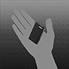 Visol Flatso Torch Lighter - Flat Flame, Refillable Gas Butane Lighter, Windproof, Adjustable Flame (Black Crackle)