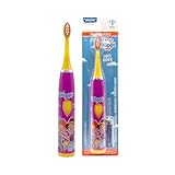 Brush Buddies Blippi Electric Toothbrush for Kids, Battery Powered Sonic Toothbrush, Soft Bristles, Children’s Toothbrush for Boys & Girls, Toddler Oral Care, Blippi Character Design (Purple)
