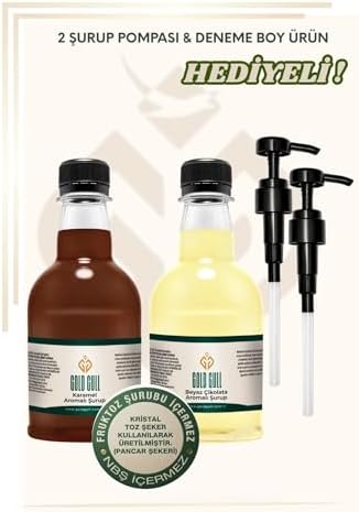 Beyaz Çikolata & Karamel Aromalı Kahve & Meyve Şurubu 2 x 300 ml. - Görsel 2