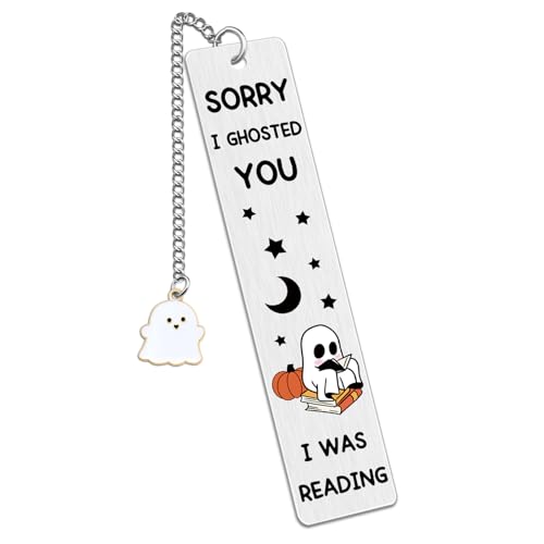 Cute Bookmarks for Women Book Accessories for Reading Lovers Funny Bookmarks for Women Cool Spooky Ghosts Bookmark Birthday Easter Halloween Gifts for Friends Female Teacher