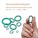 ZipSeven O Ring Assortment Kit O-Ring Sealing Gasket Set Automotive Replacement AC Repair Kit for Car Auto Vehicle Repair Rubber Faucet Spigot Seal Kit for Outdoor (270, Green, O-Rring Kit)