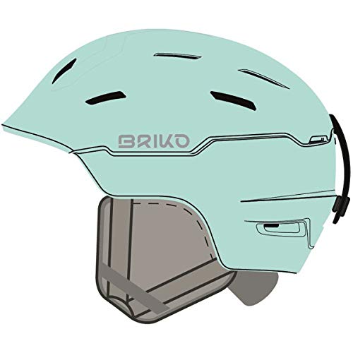 Briko Crystal 2.0 Casco de esquí/Snow, Mujeres, Matt Grey, Small