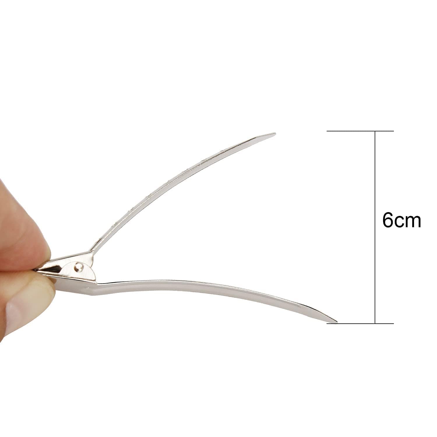 XCZYN Duck Bill fermagli per capelli, 3.5inch metallo Alligator riccioli per capelli con fori per parrucchiere salone colorazione capelli spessi sezionatore archi fai da te Barrette accessori (10