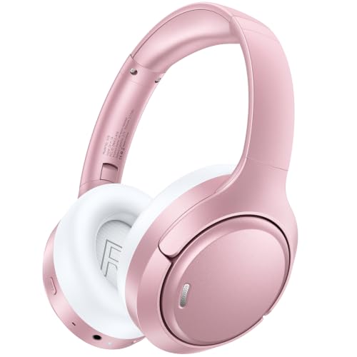 Hybrid Active Noise Cancelling Headphones 120H Long Playtime, 6 ENC Mic, Wireless Over-Ear Bluetooth 6.0 Headphones, Hi-Res Audio, Memory Foam Earcup, Transparency Mode ANC Headphone for Travel Office - image 1