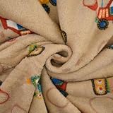 Tissu polaire réversible double face pour véhicules de chantier Beige