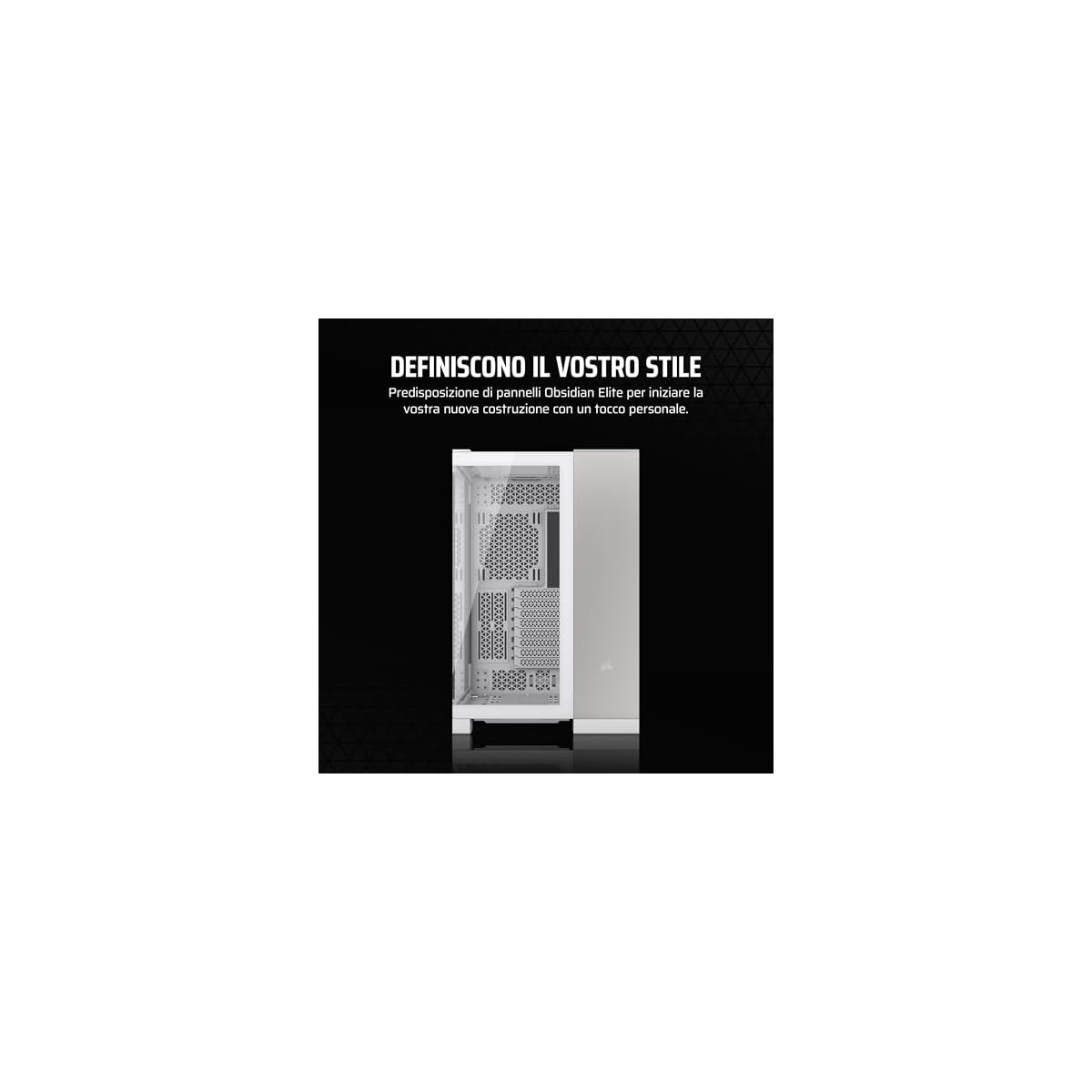 CORSAIR-6500X-Mid-Tower-ATX-Case-per-PC-a-Doppia-Camera-Vetro-Temperato-Panoramico-Compatibile-con-Scheda-Madre-a-Connessione-Inversa-Nessuna-Ventola-Inclusa-BiancoAlluminio-Grigio-Satinato