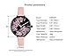 Imagen de KIMOMT Reloj de pulsera de cuarzo de cuero para mujer