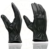 Milwaukee Leather SH734 Men's Black Thermal Lined Leather Motorcycle Gloves w/Cinch Wrist Closure - Large - Image 2