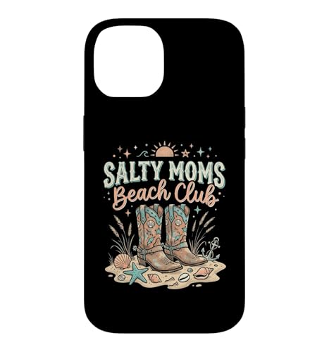 Salty Moms Beach Club �ʔ��� ���킢�� �J�E�K�[�� �u�[�c �E�G�X�^�� �X�}�z�P�[�X iPhone 14 �p