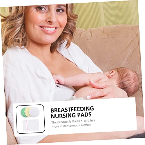 GLEAVI 4 Pcs Adesivos De Leite Materno Almofada De Peito Lavável Orgânica Almofadas De Amamentação P
