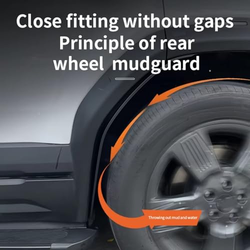 Guardabarros para coche Chery Icar 03: 2 piezas de parachoques trasero 5