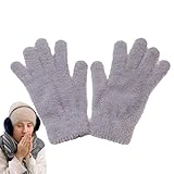 Gants d'hiver pour femme | Gants chauds en fourrure, gants tricotés coupe vent pour le shopping, la course, la randonnée, le camping, la conduite, le travail