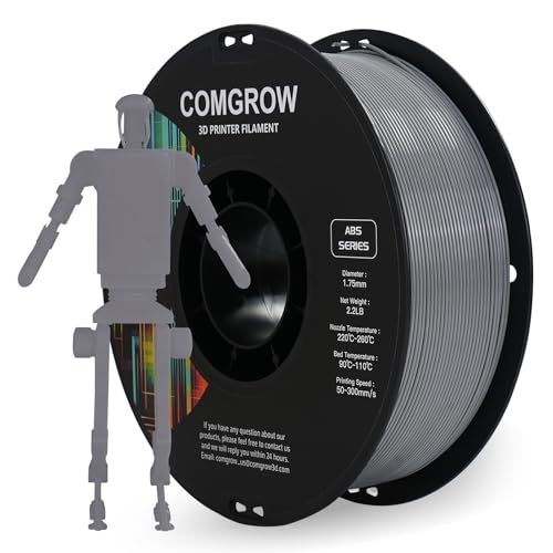 Image of Comgrow ABS 3D Printer Filament, 1.75mm, Heat Resistant, 1kg, Strong and Durable, Dimensional Accuracy + /- 0.02mm