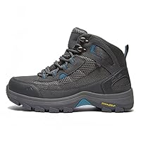 Peter Storm Women's Filey Mid Walking Boot with High Traction Rubber Sole & Ankle Support (Grey, UK Footwear Size System, Adult, Women, Numeric, Medium, 4)