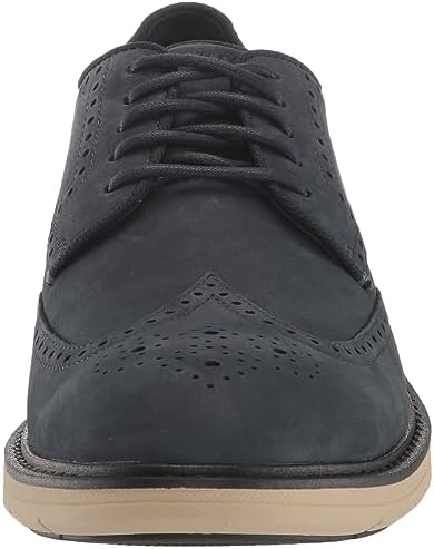 Cole Haan Men's GO-to Wing Oxford, Navy Blazer Nubuck/Black Dark Latte, 11.5 Wide | Image 1